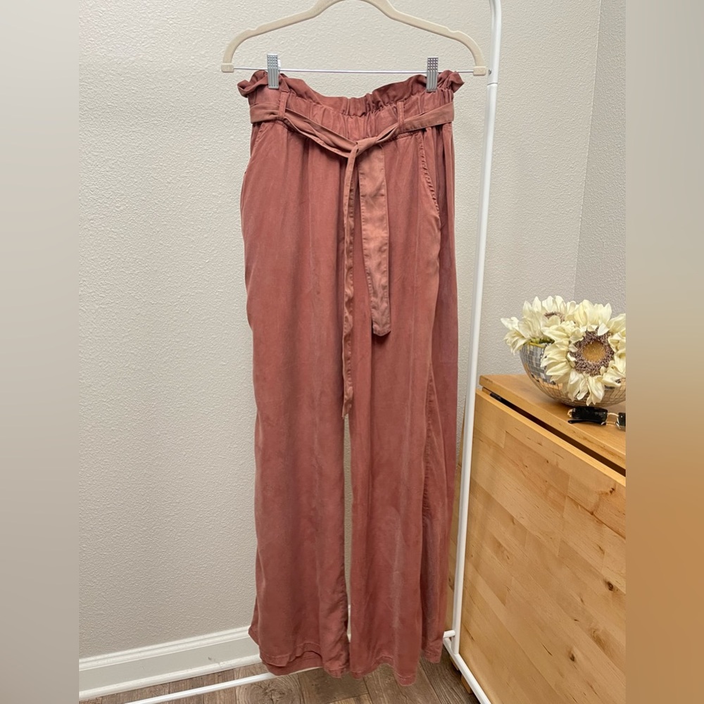 NWT Paper Bag Palazzo Pants